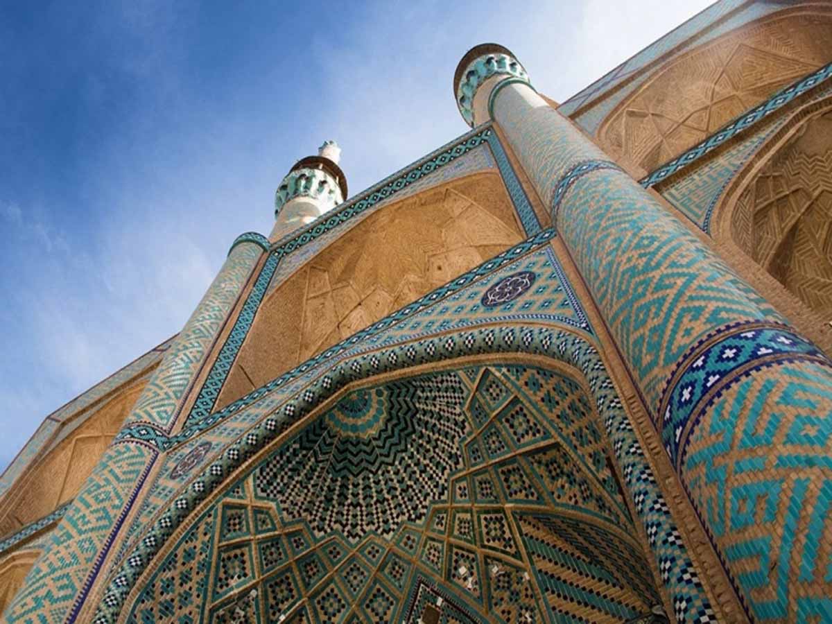 کاشی کاری های مسجد امیر چخماغ یزد