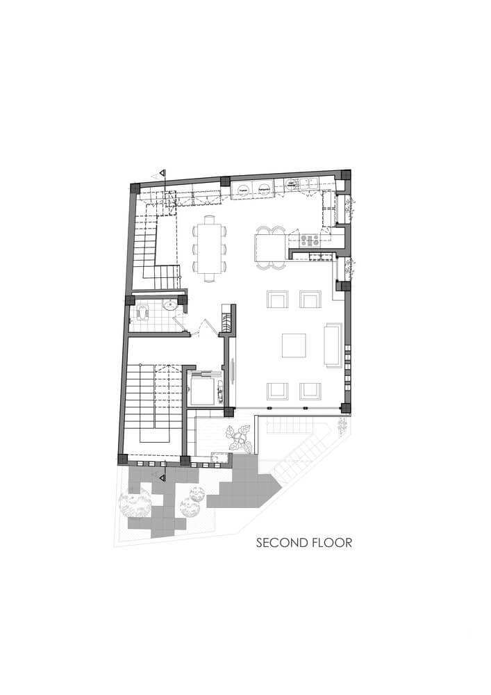 پلان طبقه دوم