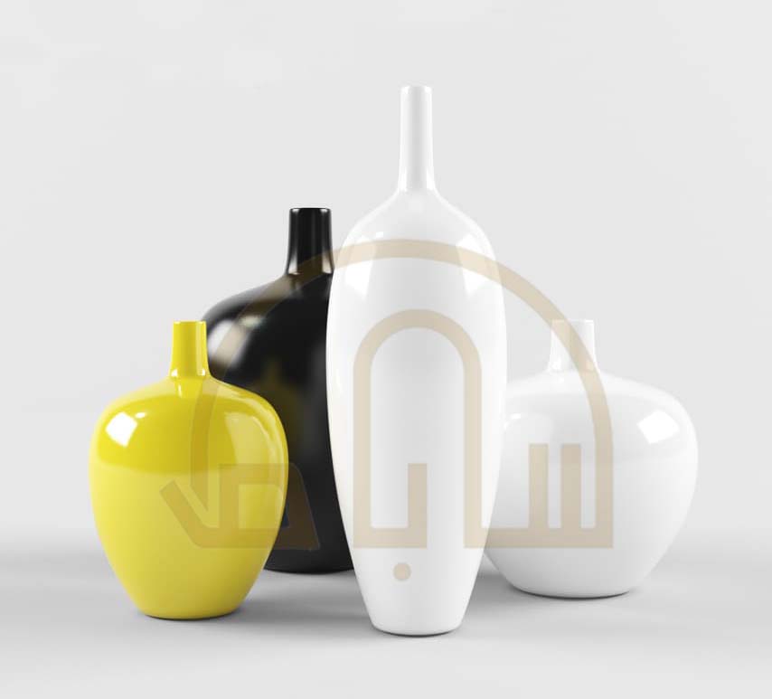 نمونه مدلهای سه بعدی کوزه و سفال