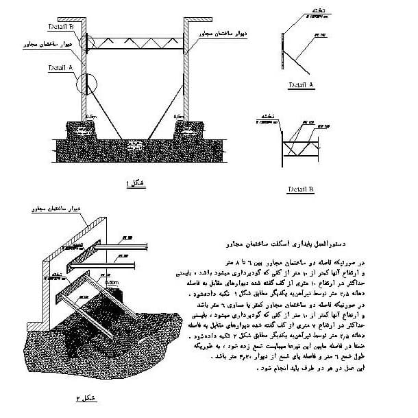 دیتیل سازه نگهبان خرپایی