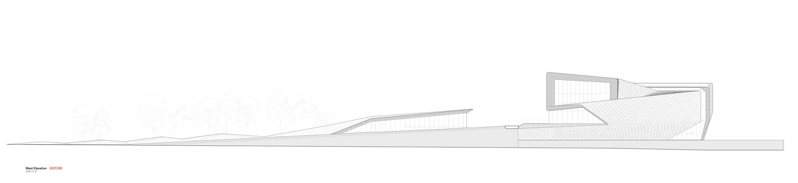 نمای غربی موزه المپیک و پارالمپیک ایالات متحده