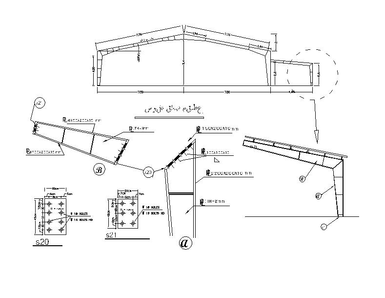 جزئیات اجرایی سوله