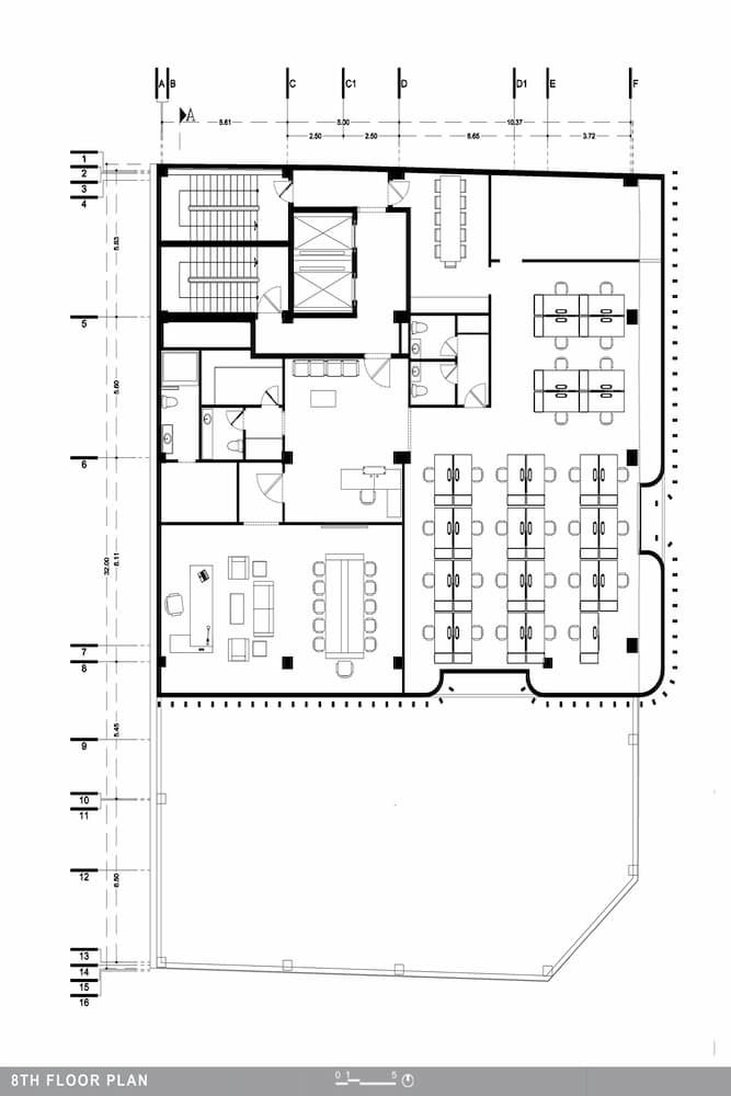 پلان طبقات ساختمان اداری ویرا