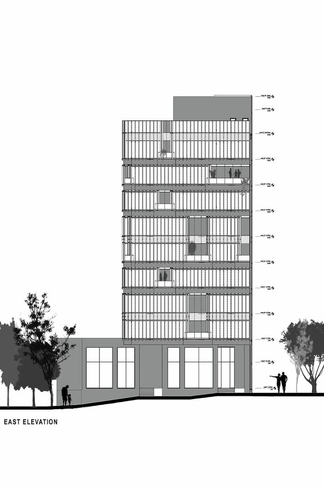 نمای شرقی ساختمان اداری ویرا